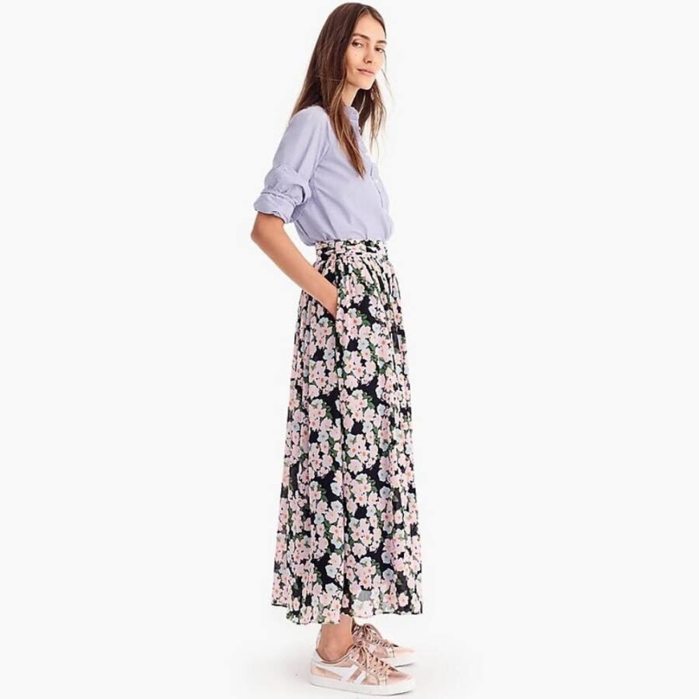 HP💕JCrew Point Sur Floral Maxi Skirt NWT SZ 6 & 8 - Picture 2 of 5
